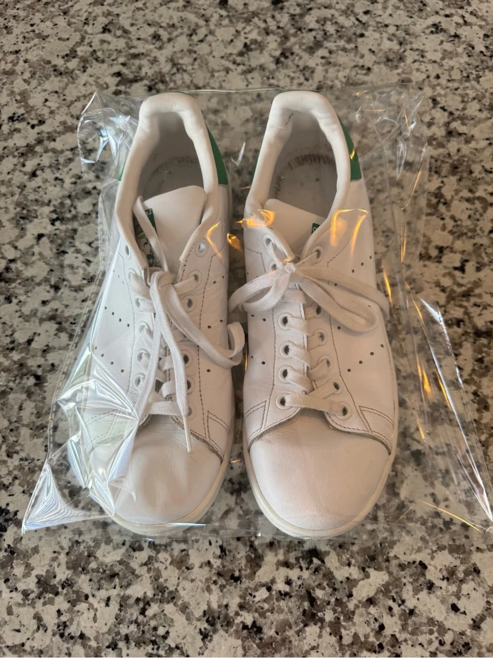 adidas Originals Stan Smith Leather Sneakers White Green Men’s 6.5 / Women’s 7.5